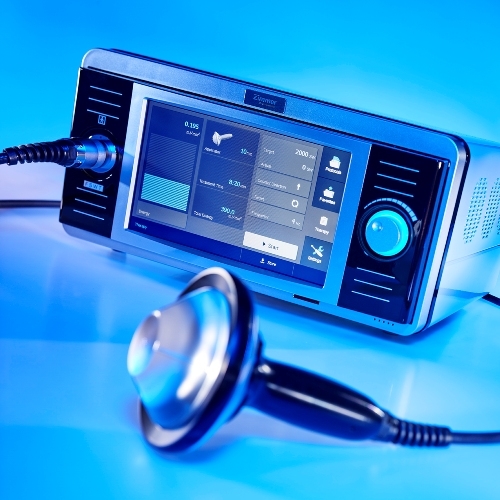 enShock – panel sterujący aparatu do terapii skupioną falą uderzeniową.